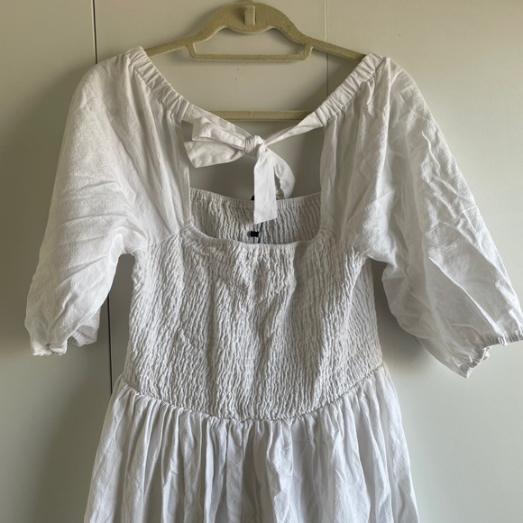 Puff Sleeve Shirred Maxi Dress - Picture 5 of 8